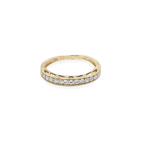 Nhẫn vàng đính đá zircon