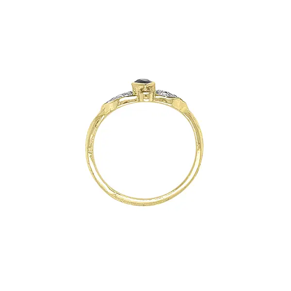 Nhẫn vàng đính đá zircon màu