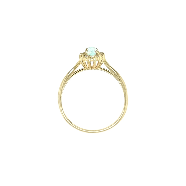 Nhẫn vàng đính ngọc opal và zircon