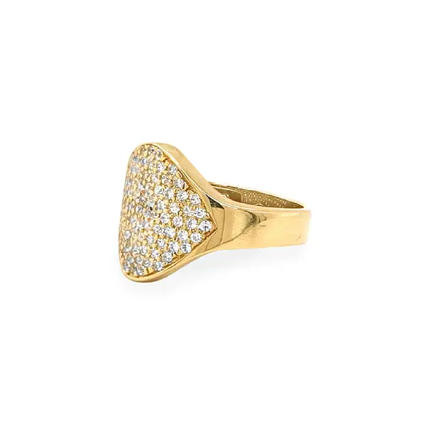 Nhẫn vàng đính đá zircon