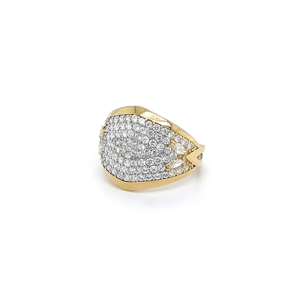 Nhẫn nữ vàng đính đá zircon