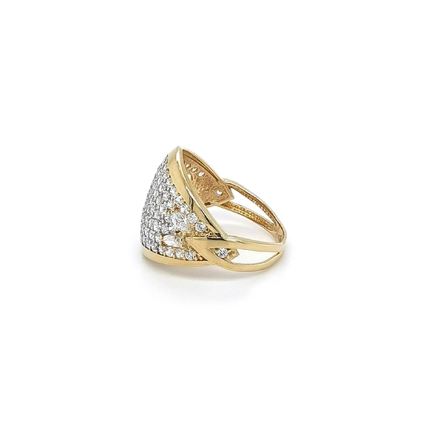 Nhẫn nữ vàng đính đá zircon