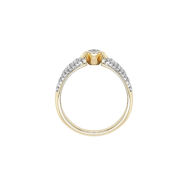 Nhẫn vàng đính đá zircon