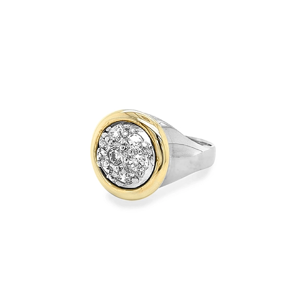 Nhẫn vàng đính đá zircon