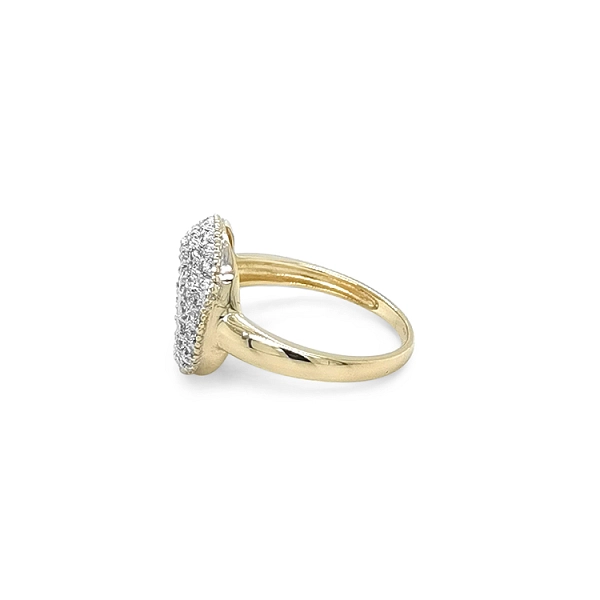 Nhẫn vàng đính đá zircon