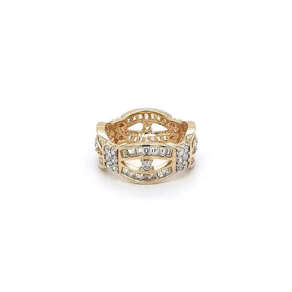 Nhẫn vàng đính đá zircon