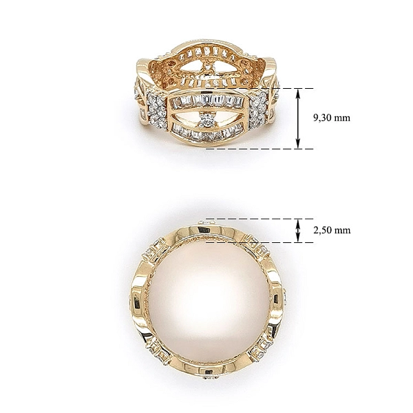 Nhẫn vàng đính đá zircon