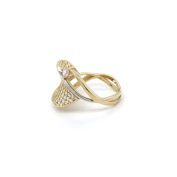 Nhẫn vàng đính đá zircon