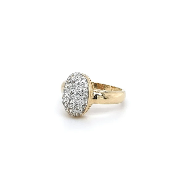 Nhẫn vàng đính đá zircon