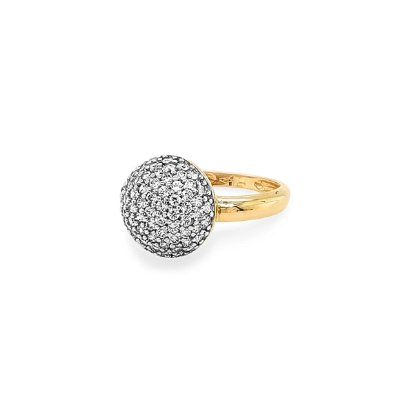 Nhẫn vàng đính đá zircon