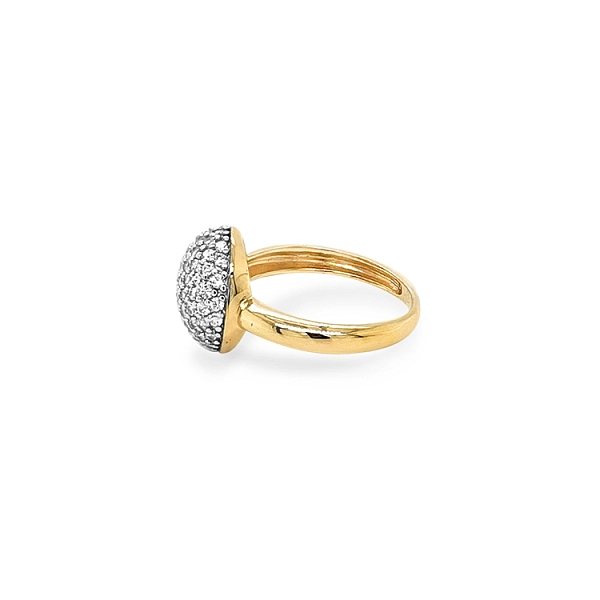 Nhẫn vàng đính đá zircon