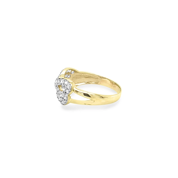 Nhẫn vàng đính đá zircon