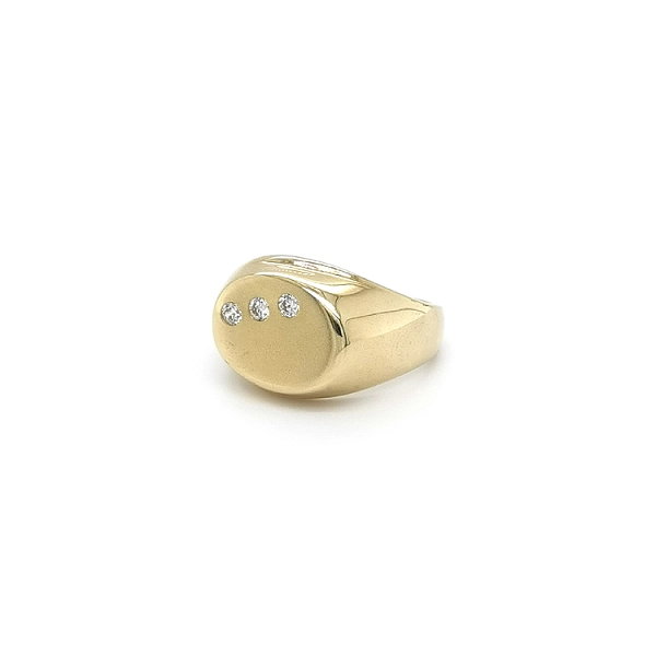 Nhẫn nam vàng đính đá zircon