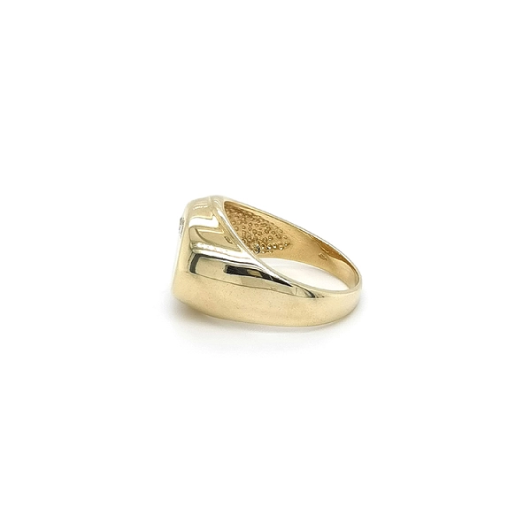 Nhẫn nam vàng đính đá zircon