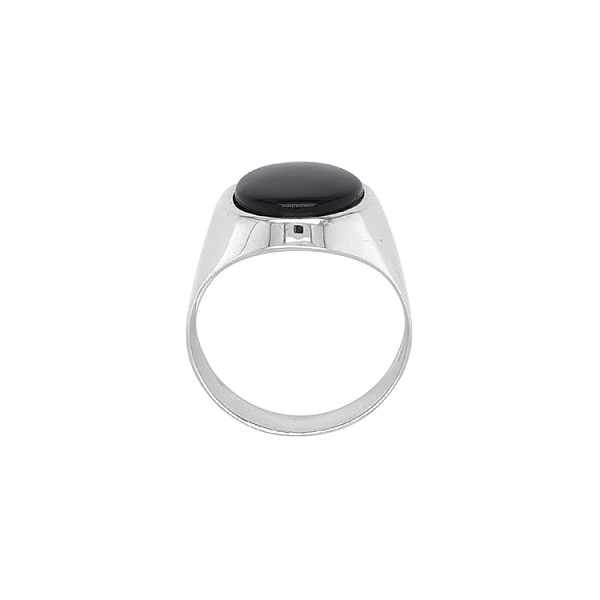 Nhẫn nam vàng với đá onyx