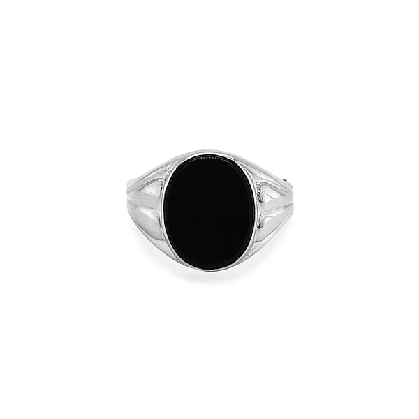 Nhẫn vàng đính đá onyx