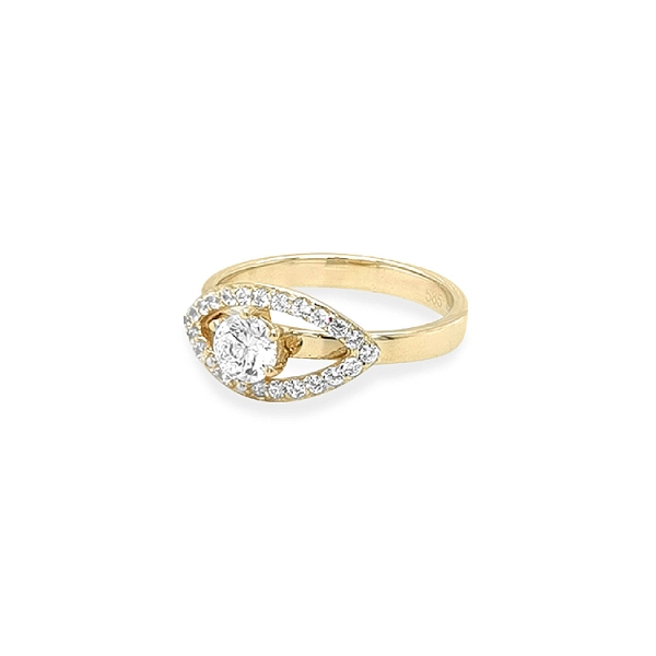Nhẫn vàng đính đá zircon