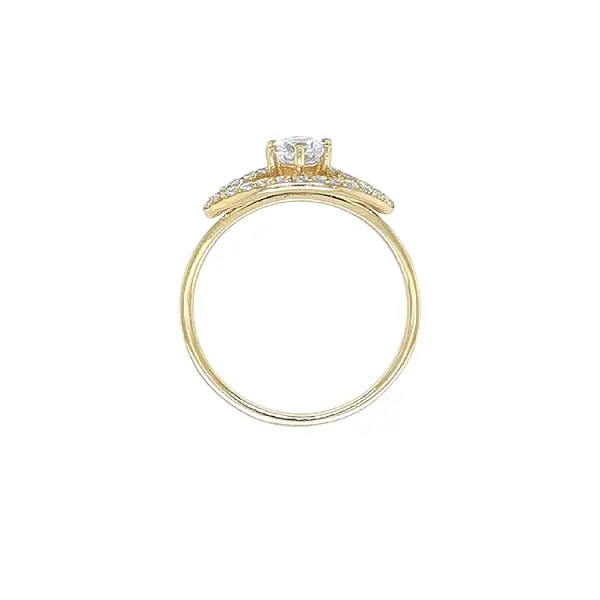 Nhẫn vàng đính đá zircon