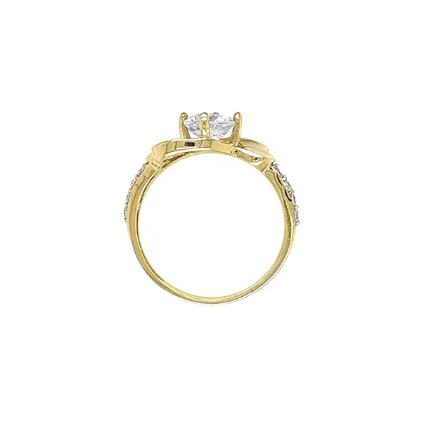 Nhẫn vàng đính đá zircon