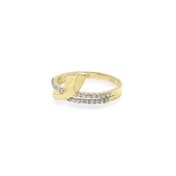 Nhẫn vàng đính đá zircon