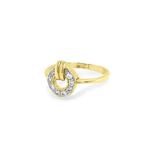 Nhẫn vàng đính đá zircon