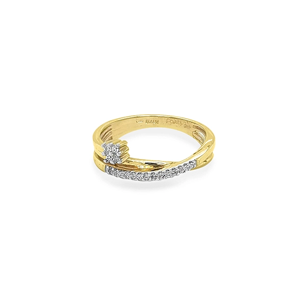 Nhẫn vàng đính đá zircon