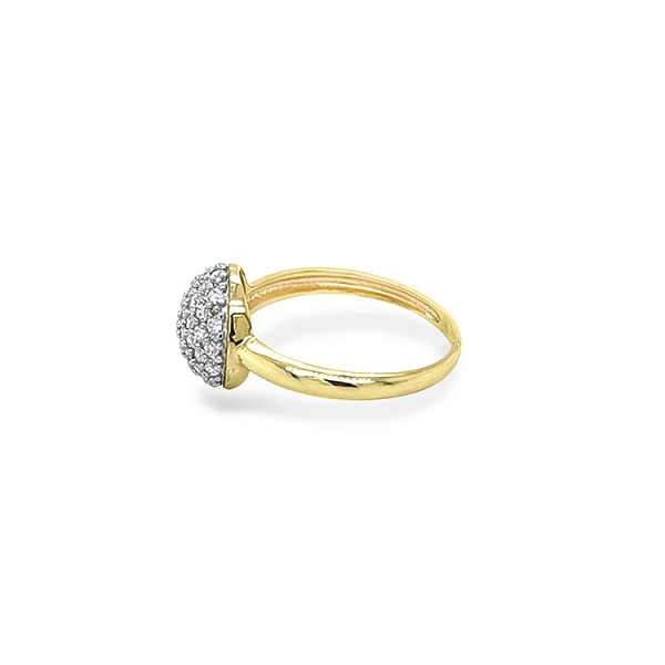 Nhẫn vàng đính đá zircon