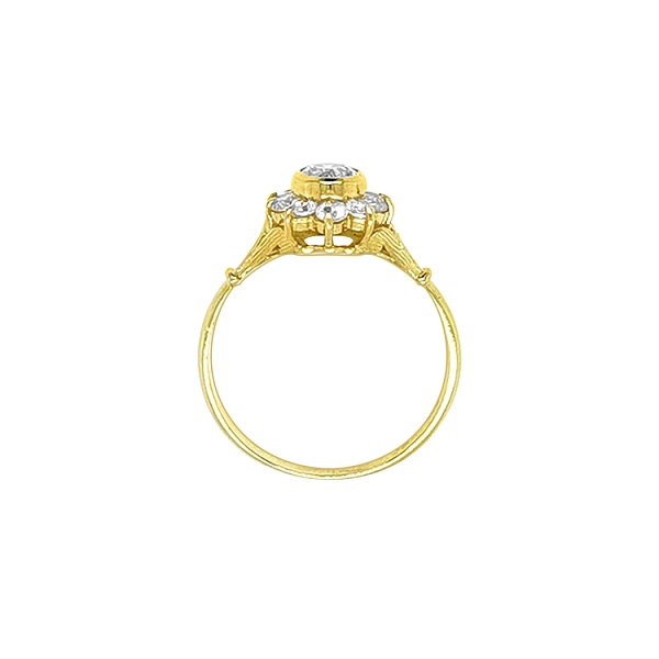 Nhẫn vàng đính đá zircon