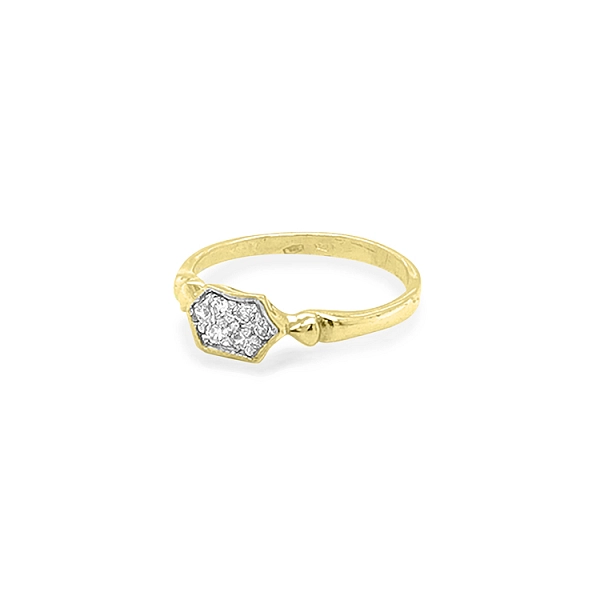 Nhẫn vàng đính đá zircon
