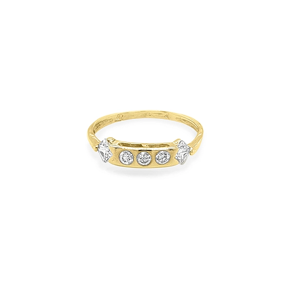 Nhẫn vàng đính đá zircon