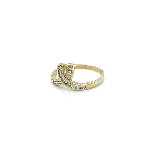 Nhẫn vàng đính đá zircon