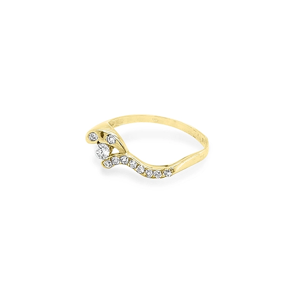 Nhẫn vàng đính đá zircon