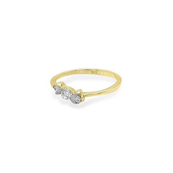 Nhẫn vàng đính đá zircon