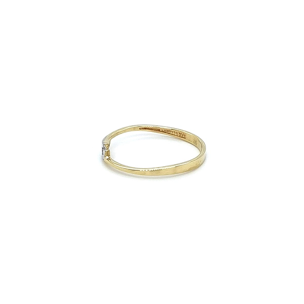 Nhẫn kết hợp vàng và zirconia