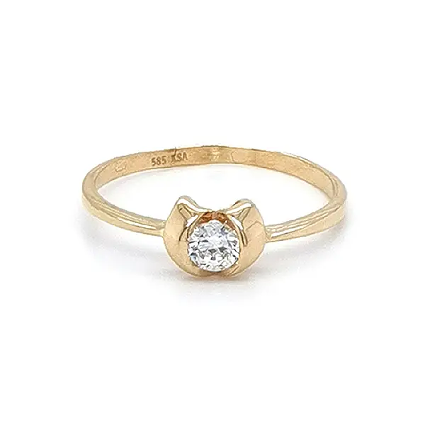 Nhẫn vàng đính đá zircon