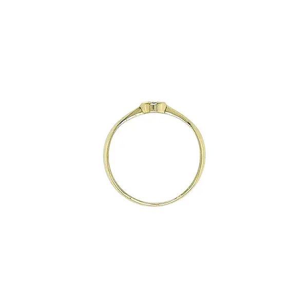 Nhẫn đính hôn bằng vàng với đá zircon