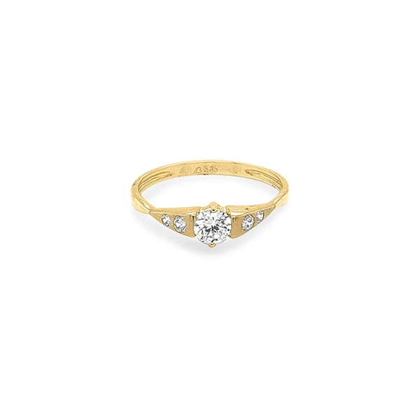 Nhẫn vàng đính đá zircon