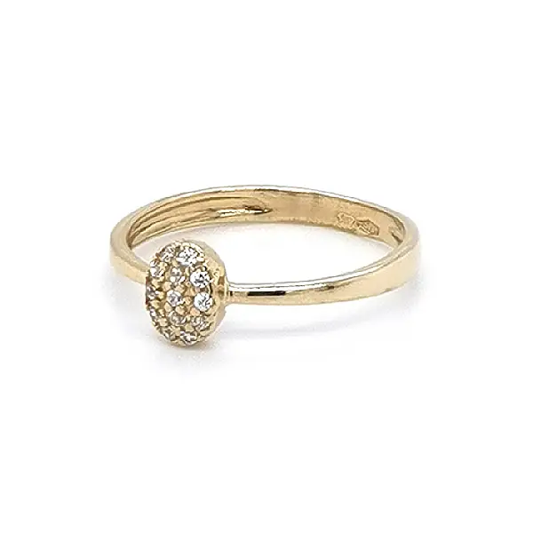 Nhẫn vàng đính đá zircon