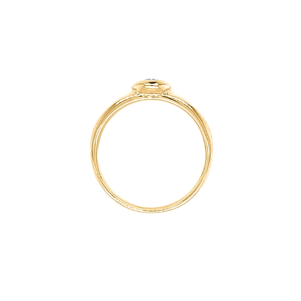 Nhẫn đính hôn bằng vàng với đá zircon