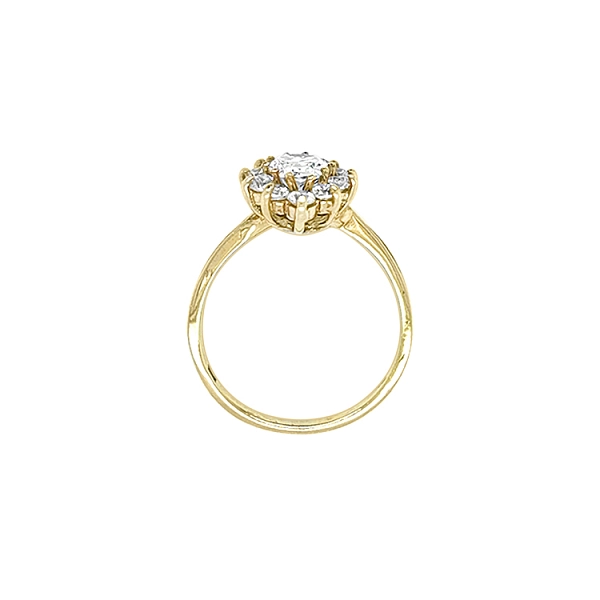 Nhẫn vàng đính đá zircon
