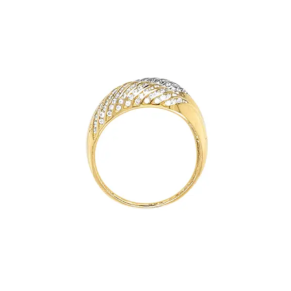 Nhẫn vàng đính đá zircon