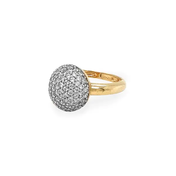 Nhẫn vàng đính đá zircon