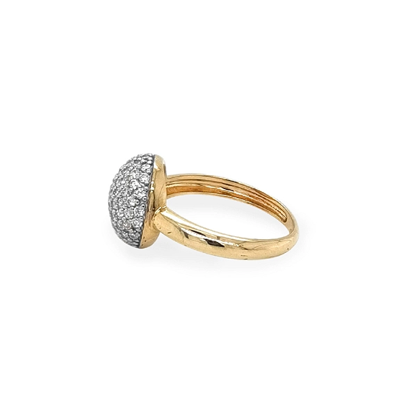 Nhẫn vàng đính đá zircon