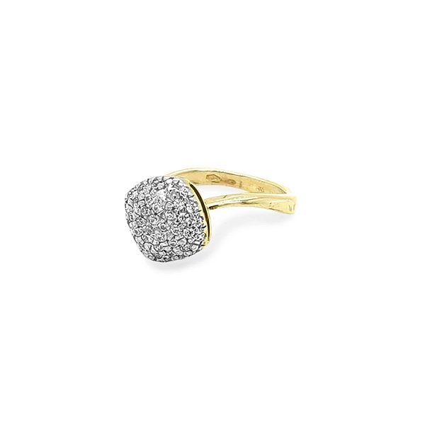Nhẫn vàng đính đá zircon