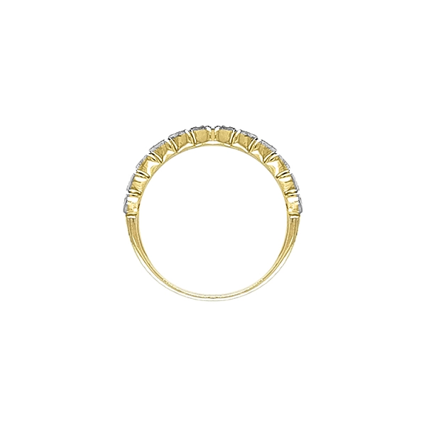 Nhẫn vàng đính đá zircon làm từ vàng kết hợp