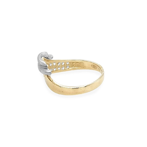 Nhẫn vàng đính đá zircon