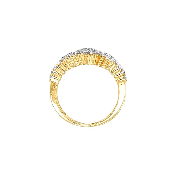 Nhẫn vàng đính đá zircon