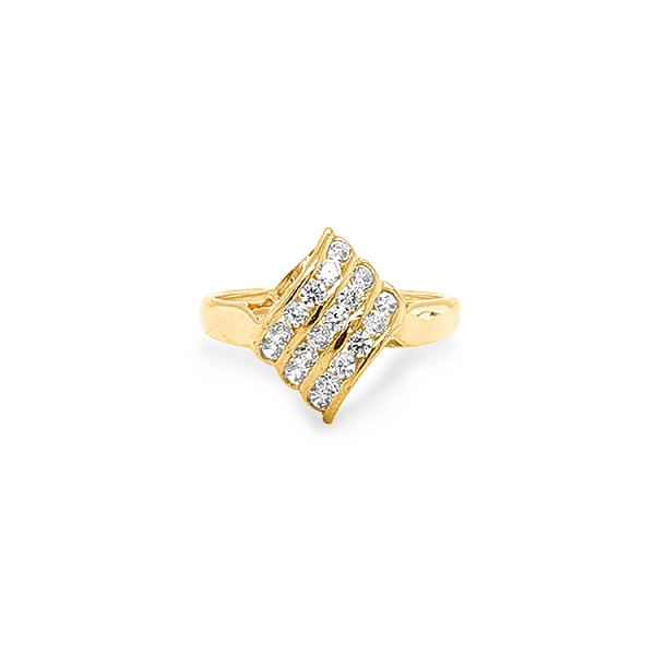 Nhẫn vàng đính đá zircon