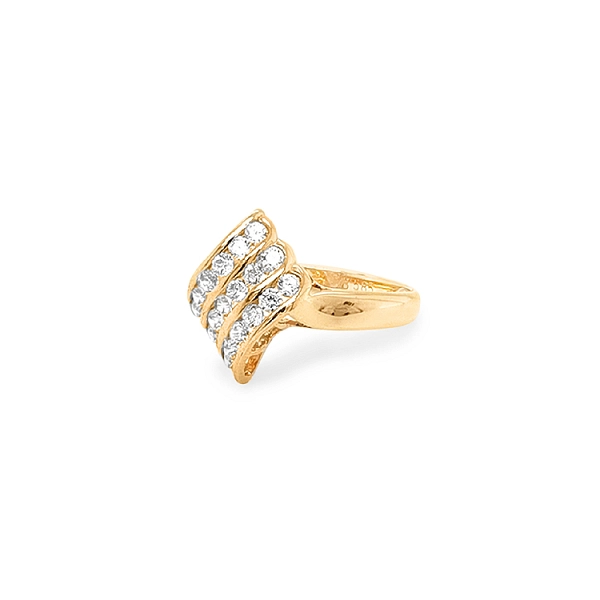 Nhẫn vàng đính đá zircon