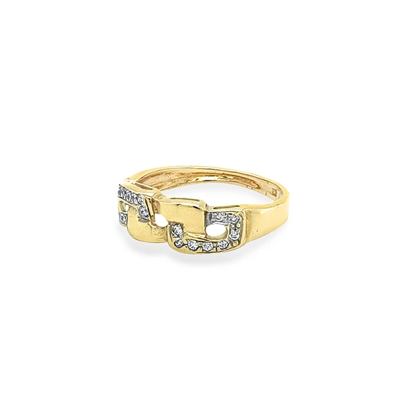 Nhẫn vàng đính đá zircon